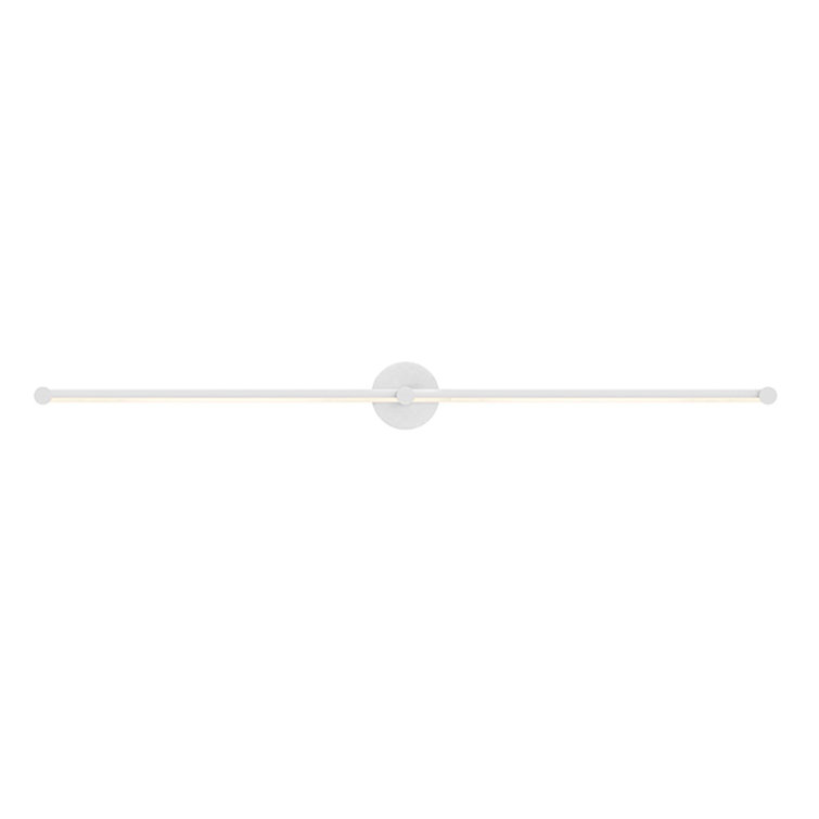 Satin White Purolinear LED Dimmable Wall Sconce in Chrome