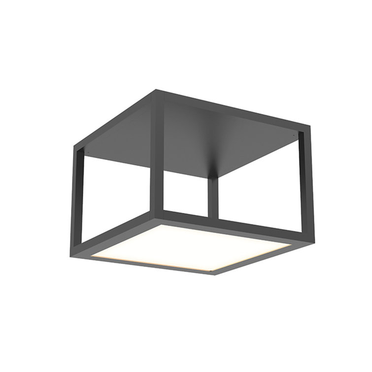 Cubix 12.5" Black Aluminum LED Surface Mount for Indoor/Outdoor
