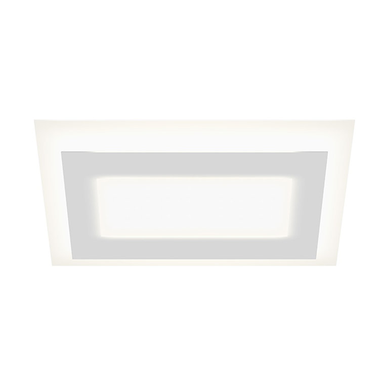 White Aluminum 24" LED Flush Mount Ceiling Light
