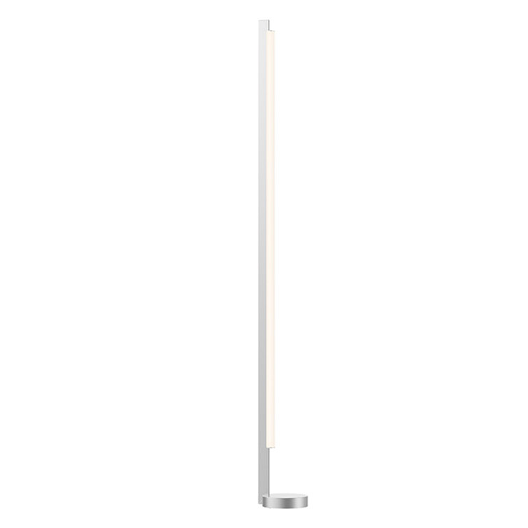 Keel Bright Satin Aluminum 86.5'' LED Column Floor Lamp