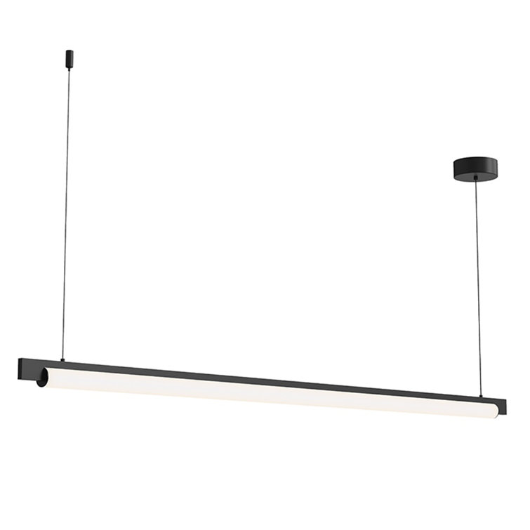 Keel Modern Indoor/Outdoor LED Pendant in Satin Black