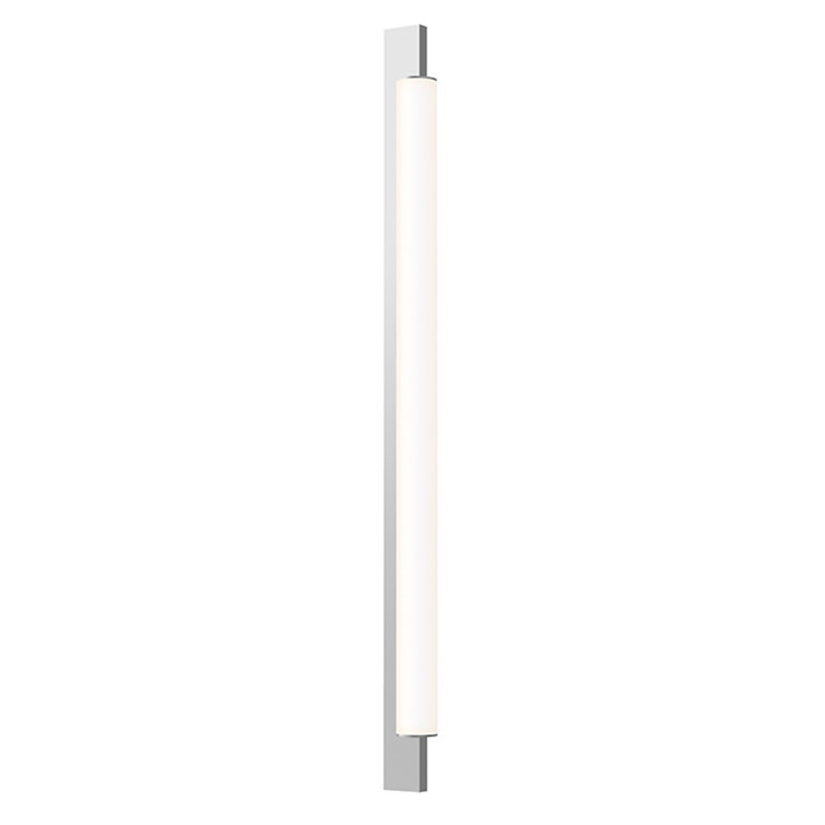 Keel 28" White Bright Satin Aluminum Dimmable LED Bath Bar