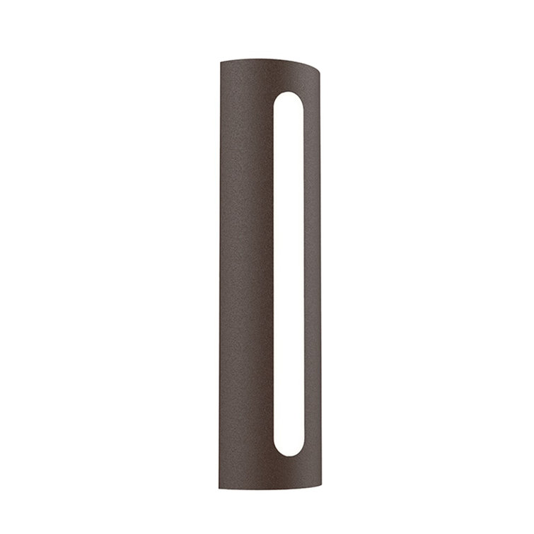 Porta Textured White Dimmable LED Wall Sconce, 18.25" H