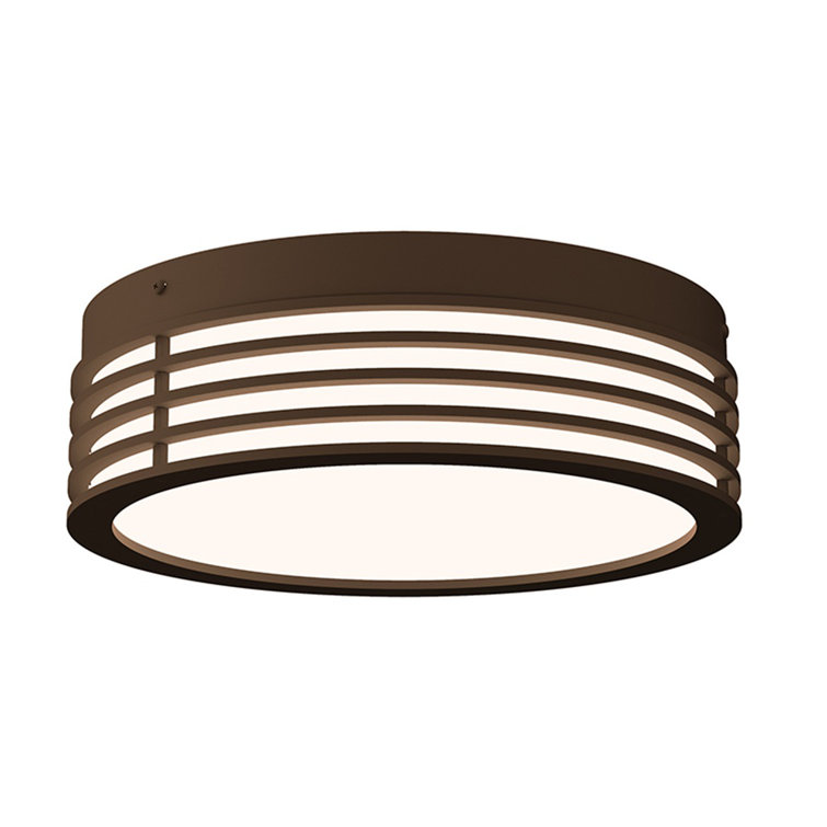 Bronze and Acrylic LED Flush Mount Light