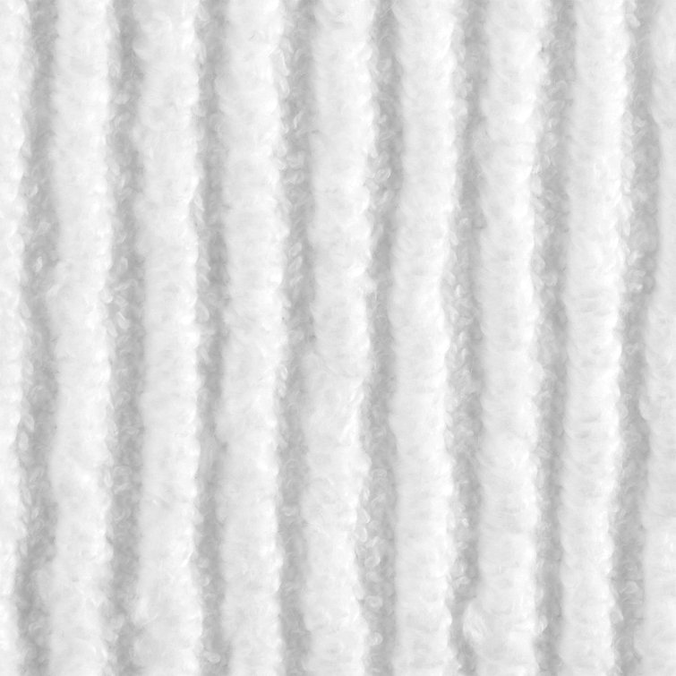 White Ribbed Cotton Hand Towel Set