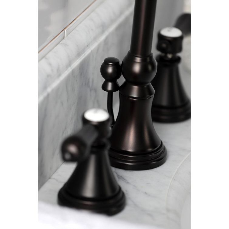 Heirloom Oil Rubbed Bronze Widespread Bathroom Faucet