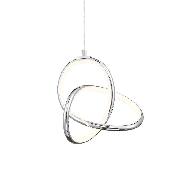 Sebasco 7" Chrome Glass LED Mini Pendant Light