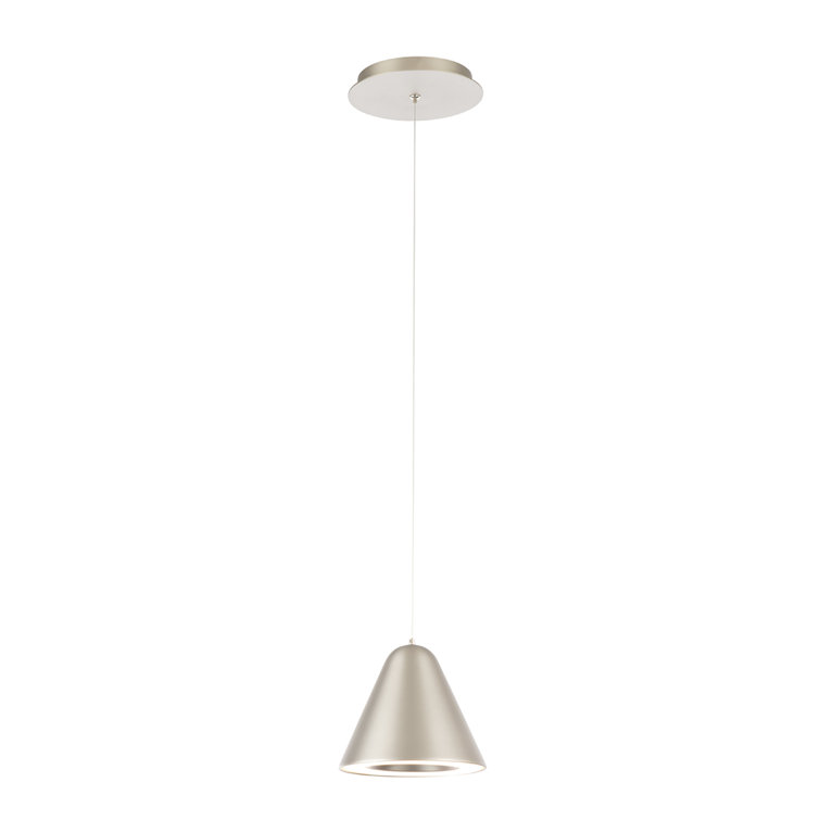 Satin Nickel Mini LED Pendant Light