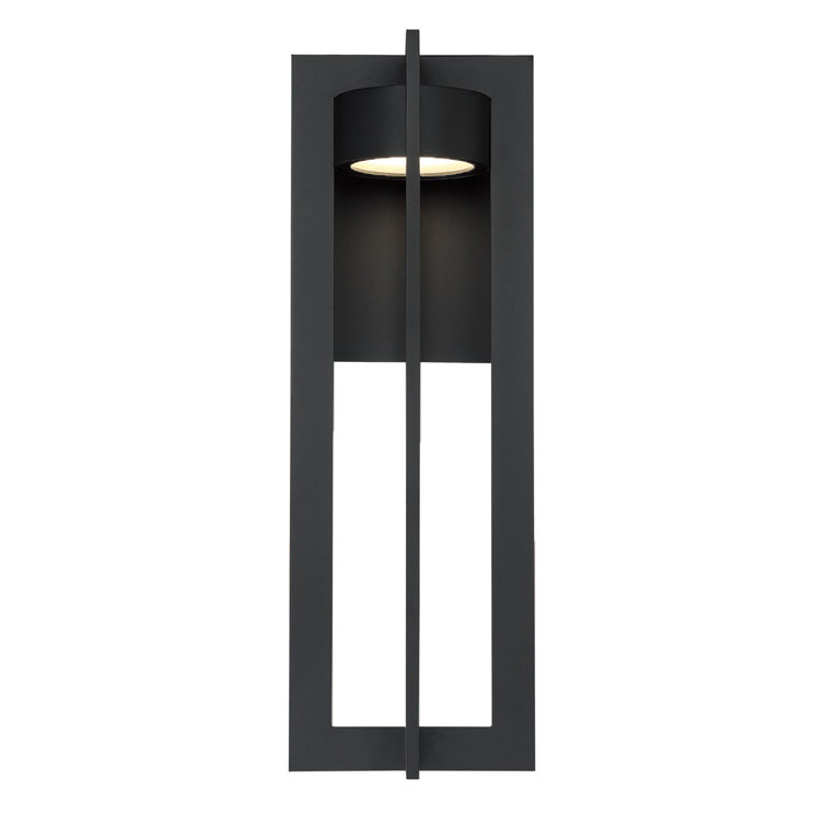 Black Modern LED Outdoor Wall Sconce