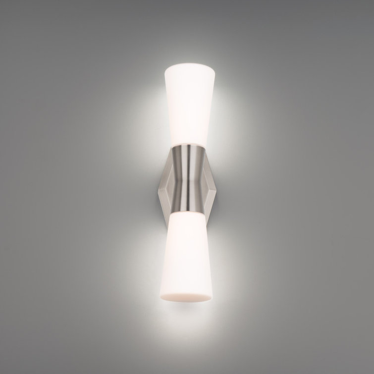 Locke Brushed Nickel LED Outdoor Wall Light