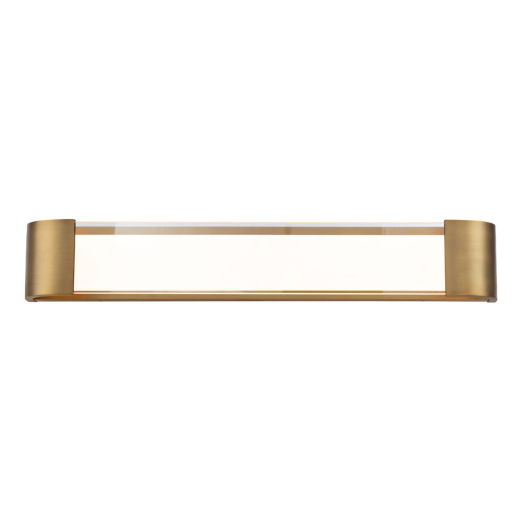 Aged Brass 32" Dimmable LED Bath and Wall Light Bar