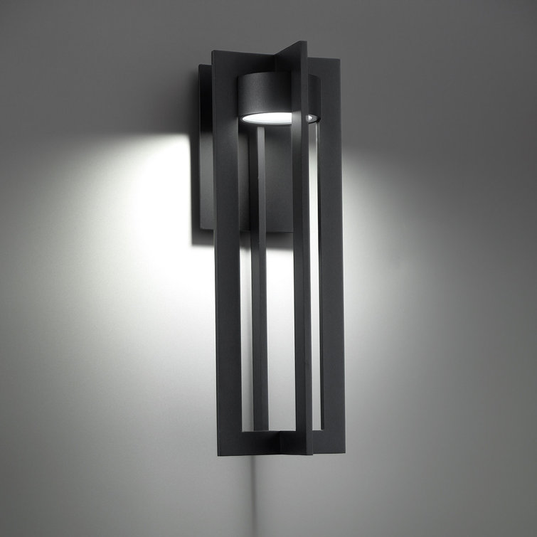 Black Modern LED Outdoor Wall Sconce