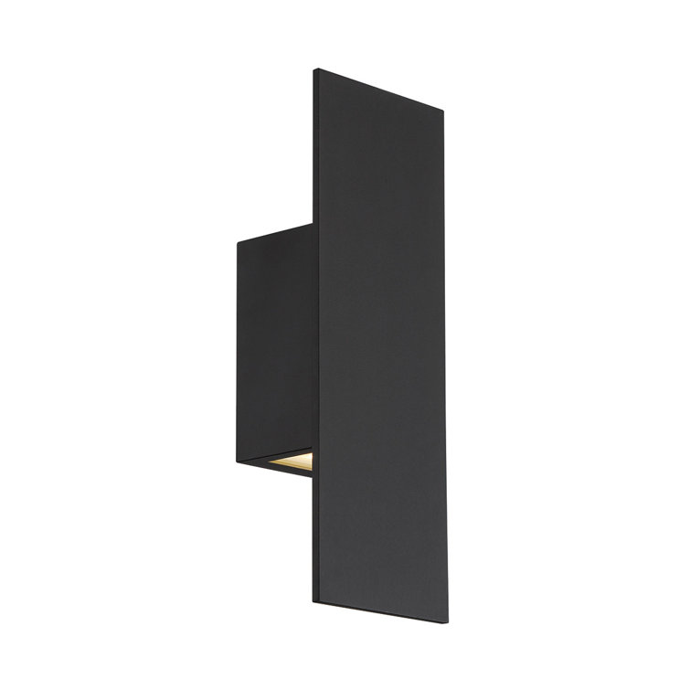 Eclipse Black 14" LED Outdoor Sconce with Dimmable Energy Star Light
