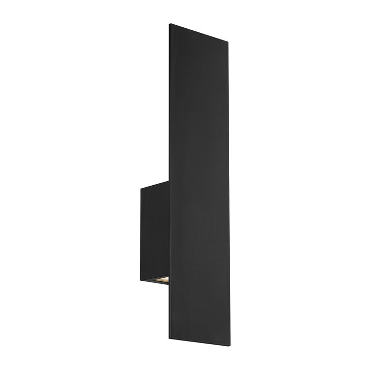 Eclipse Black 14" LED Outdoor Sconce with Dimmable Energy Star Light