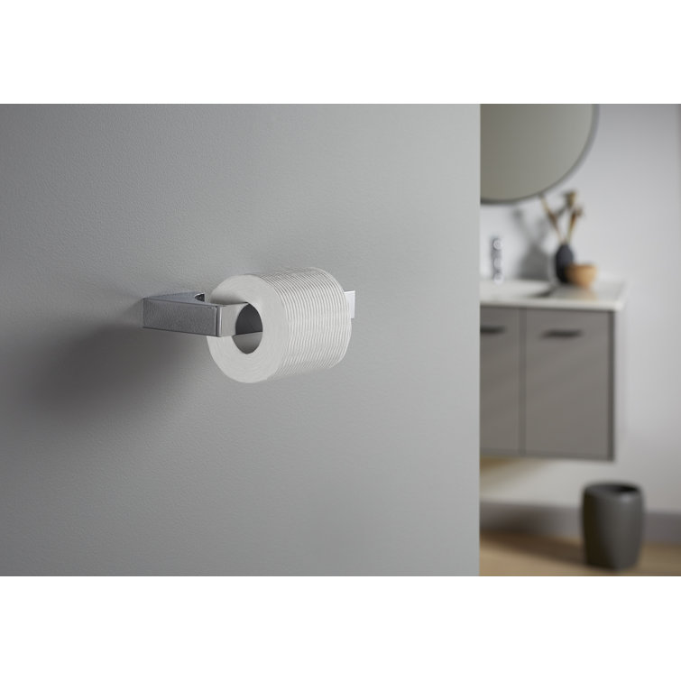 Polished Chrome Minimalist Toilet Paper Holder