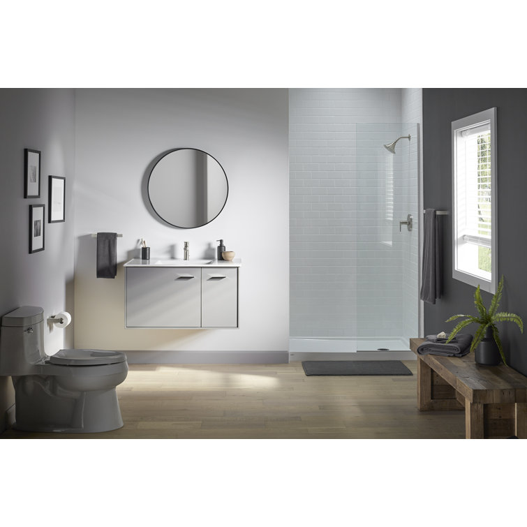 Minimalist Brushed Nickel Zinc Toilet Paper Holder