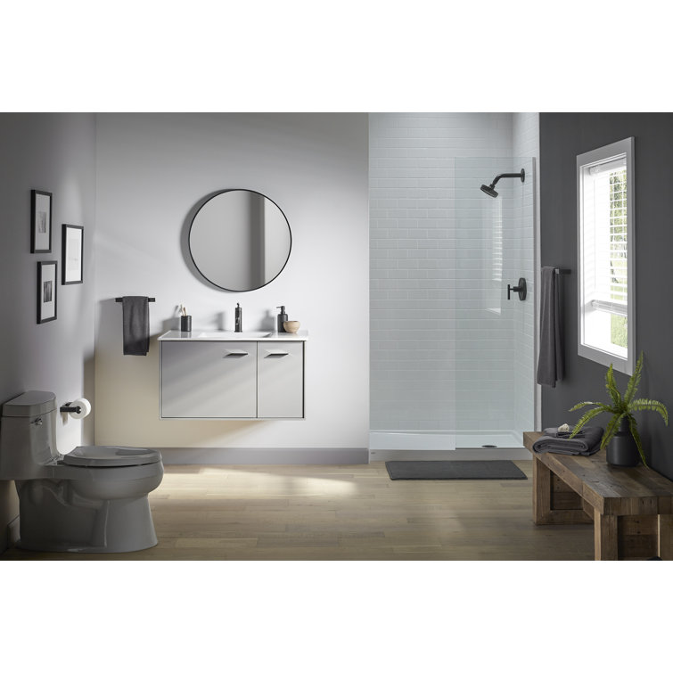 Matte Black Minimal Wall Mounted Towel Arm