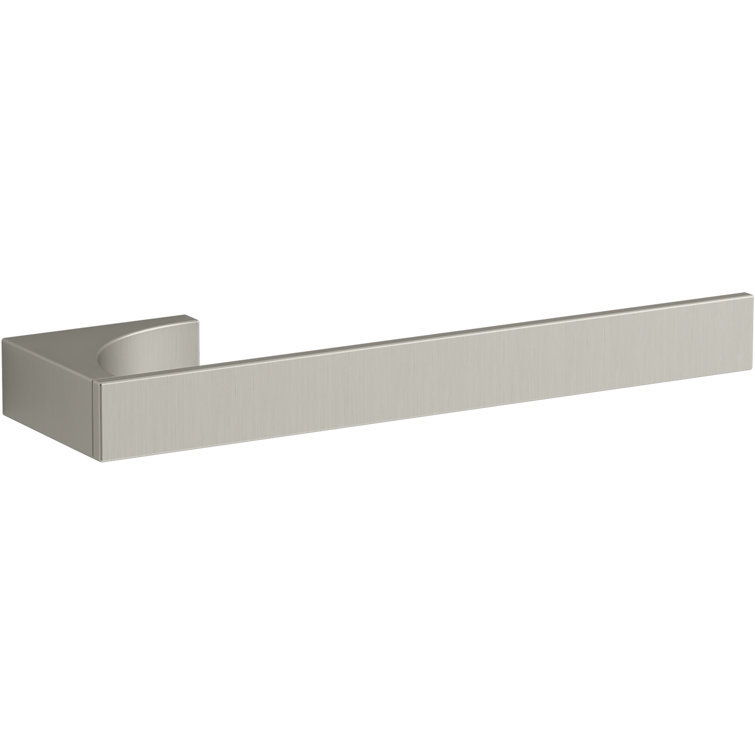 Vibrant Brushed Nickel Minimalist Towel Arm