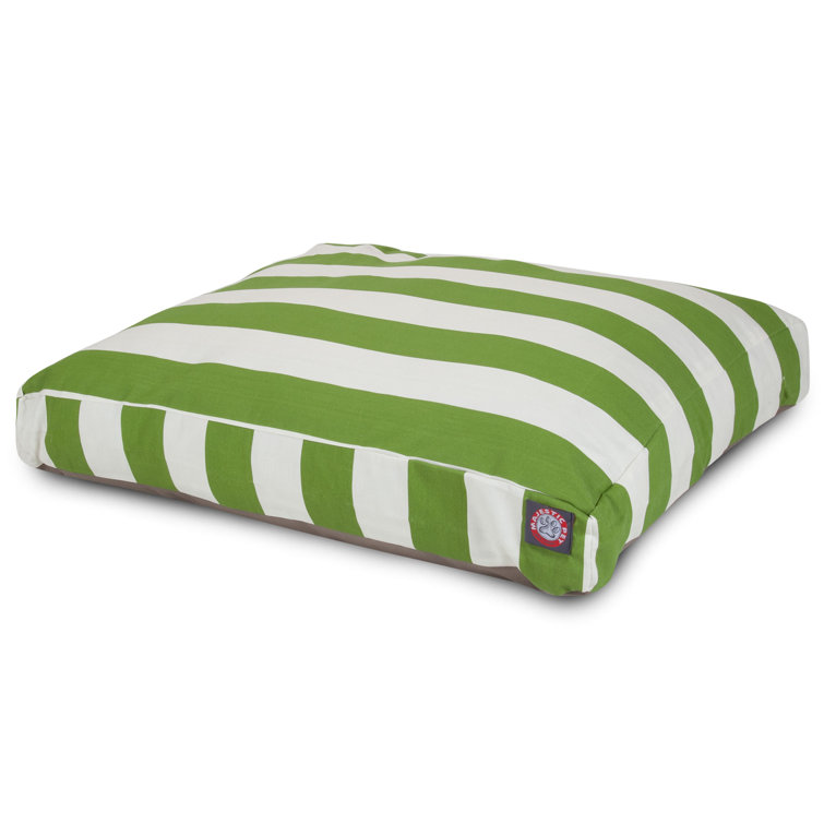 Medium Sage Striped Orthopedic Outdoor Pet Bed