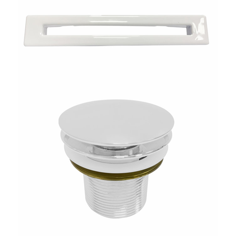 Sorley 67'' White Rectangular Freestanding Acrylic Bathtub