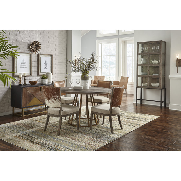 Veso Reclaimed Oak and Metal Display Cabinet