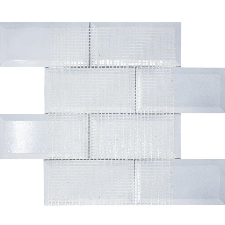 Silver Glass Mosaic Wall Tile for Bathroom and Kitchen