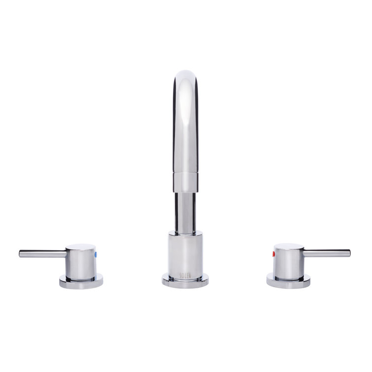 Chrome Dual Handle Widespread Bathroom Vessel Faucet