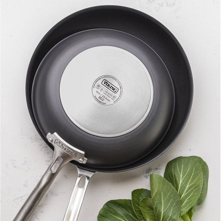 Viking Hard Anodized Nonstick 2-Piece Fry Pan Set with Stainless Steel Handles