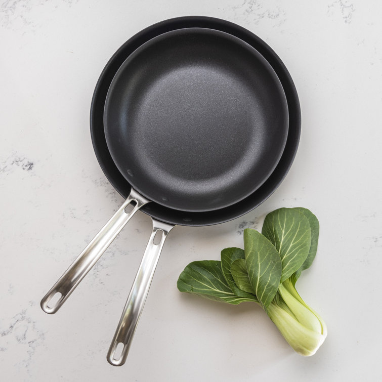 Viking Hard Anodized Nonstick 2-Piece Fry Pan Set with Stainless Steel Handles