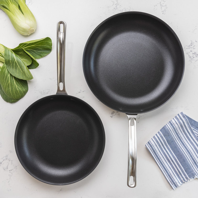 Viking Hard Anodized Nonstick 2-Piece Fry Pan Set with Stainless Steel Handles