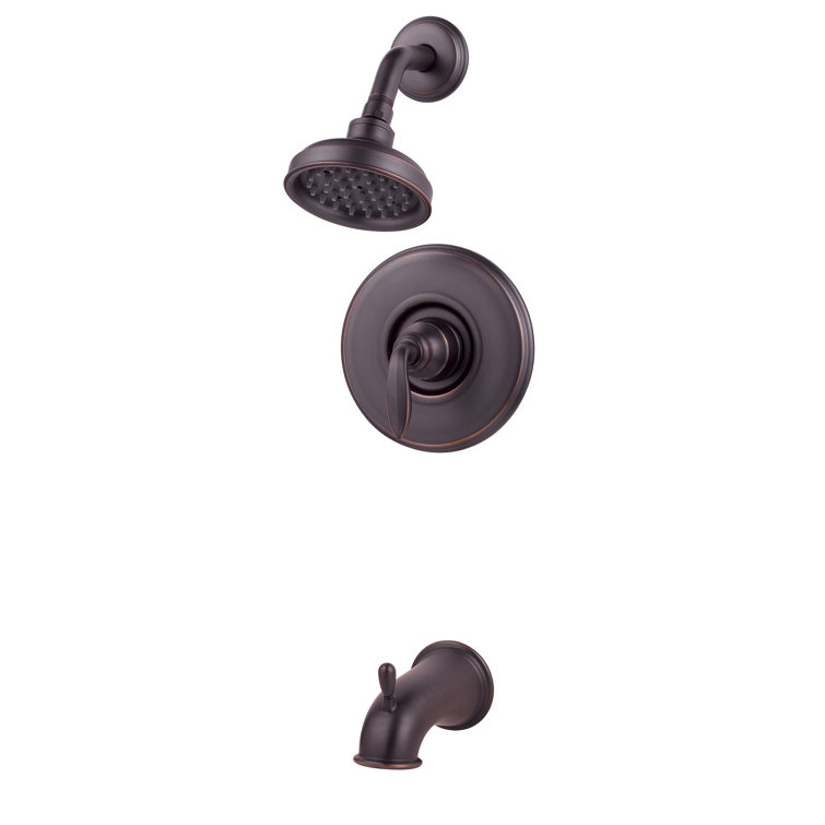 Avalon Tuscan Bronze Wall Mounted Rain Shower Faucet Set
