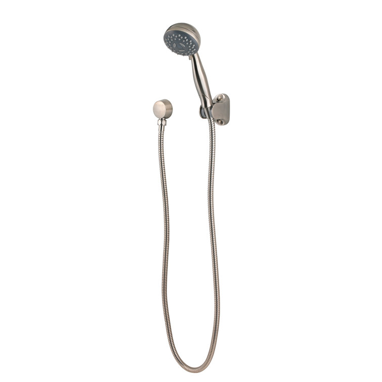 Brushed Nickel Handheld Wall Mounted Shower Head with 3 Spray Settings