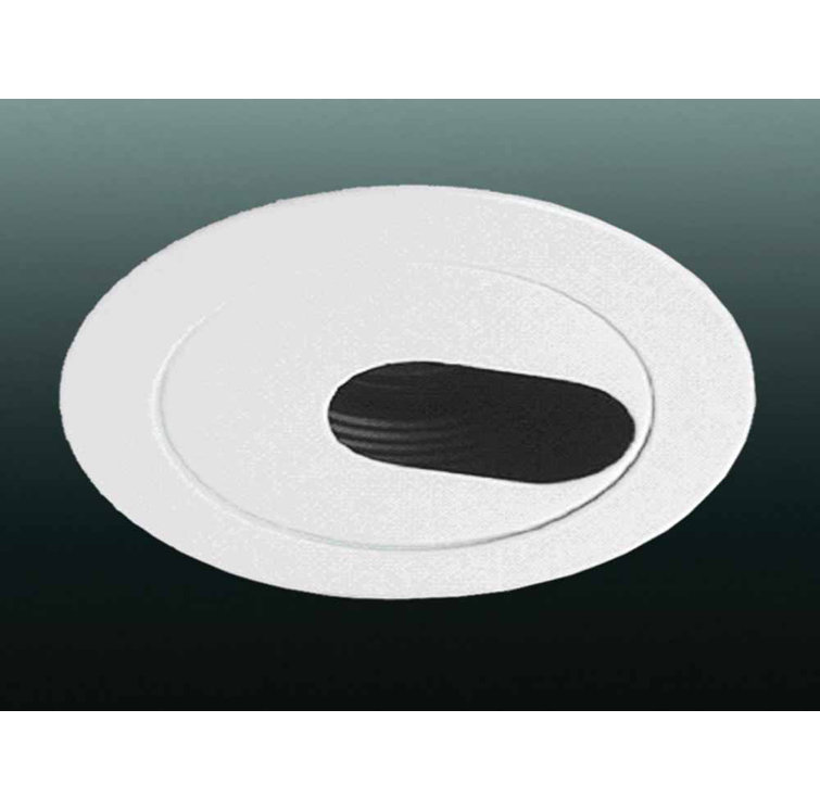 White 4'' Slotted Recessed Trim with Black Aperture