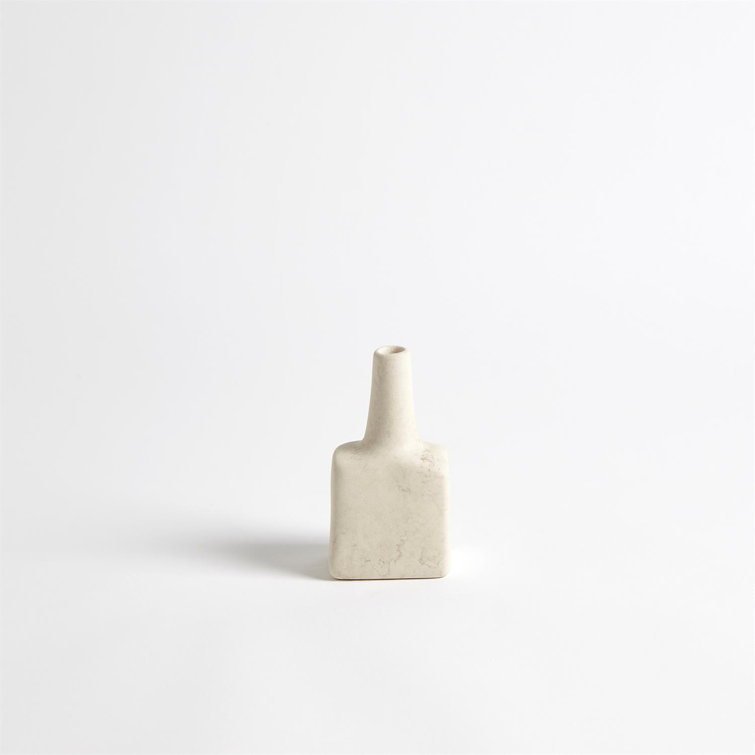 Portuguese Luxe Reactive Ivory Ceramic Table Accent
