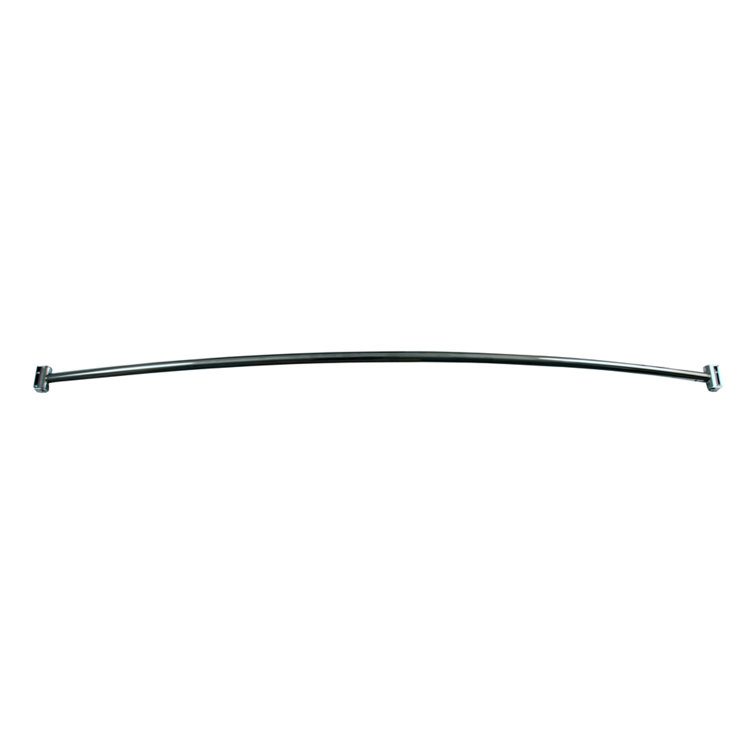60'' Polished Chrome Curved Shower Curtain Rod