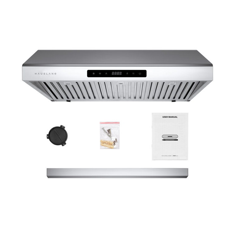 Hauslane 30" Stainless Steel Under Cabinet Range Hood with Baffle Filter