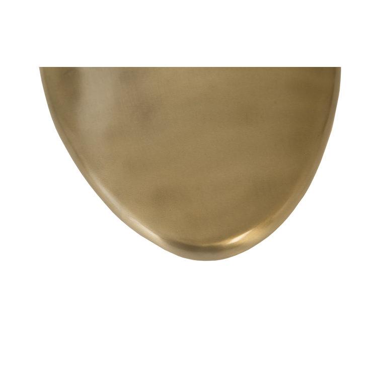 Large Gold Metal River Stone Wall Decor