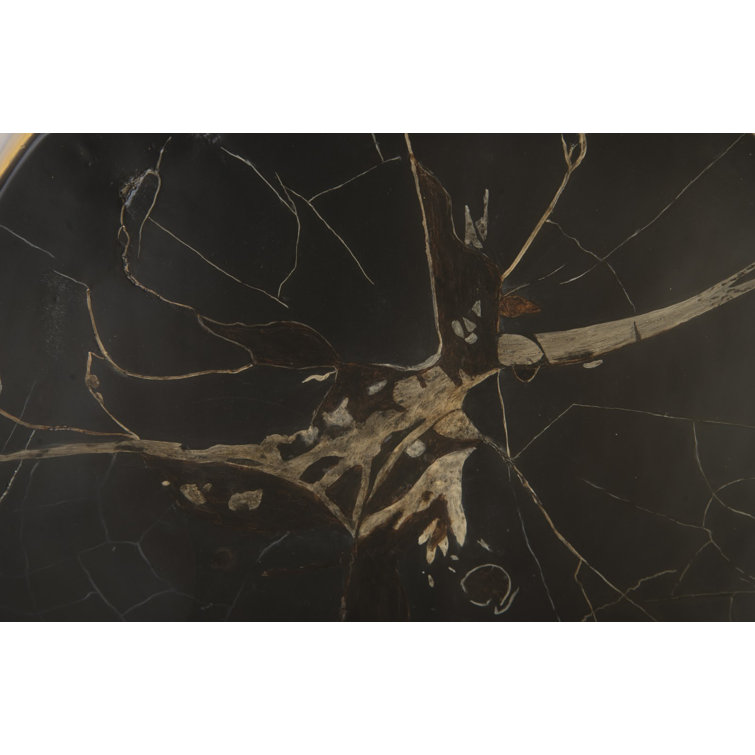 Black and Brown Resin Petrified Wood Wall Décor
