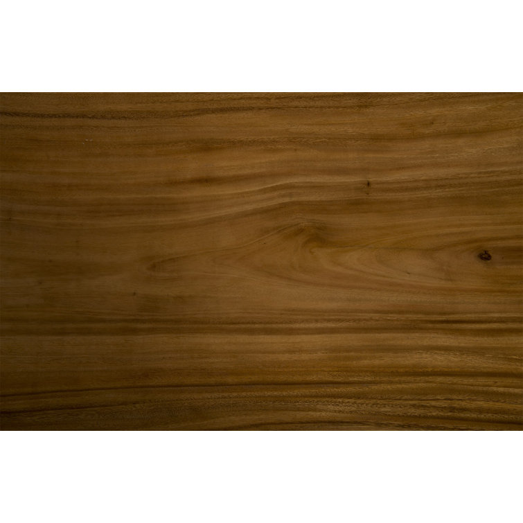 54" Brown Solid Wood Rectangular Coffee Table