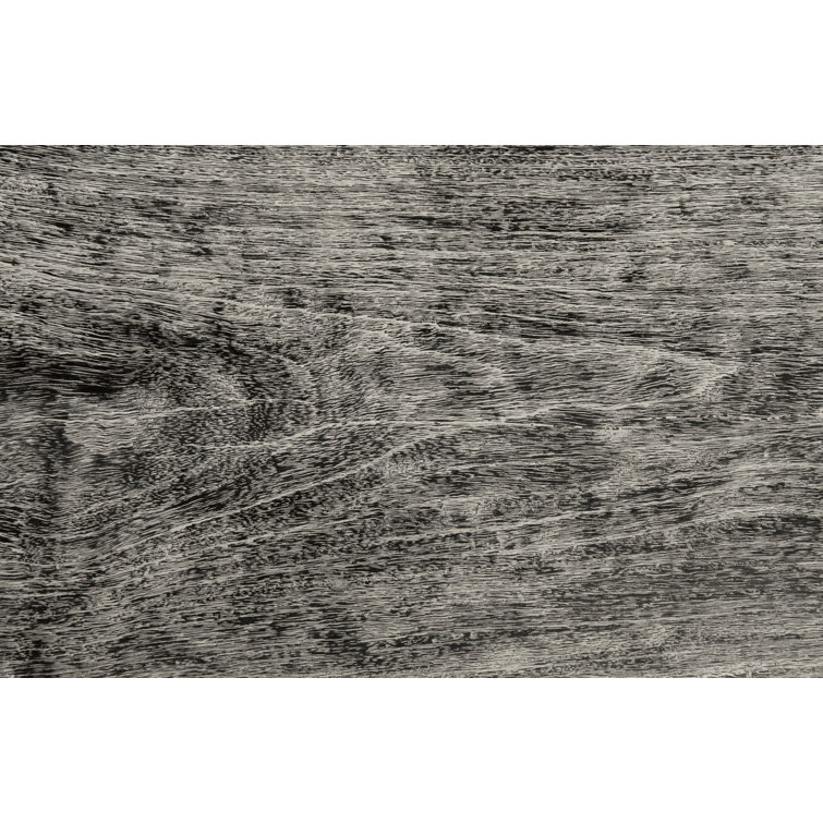 Contemporary Gray Stone Chamcha Wood 60'' Upholstered Bench