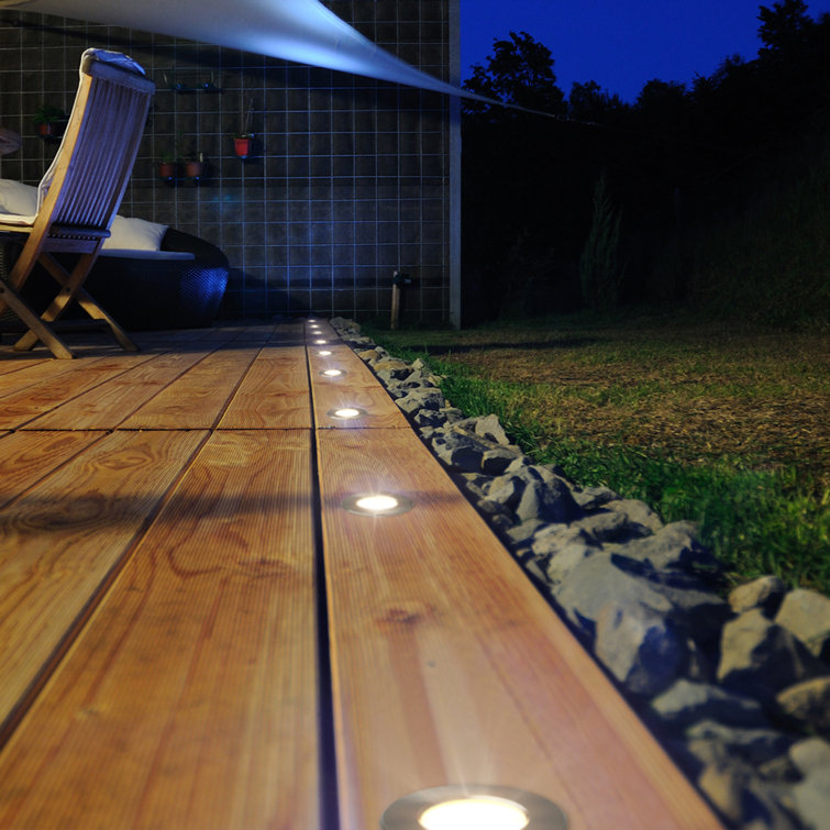 Bright White Mini Recessed LED Puck Light for Indoor Outdoor