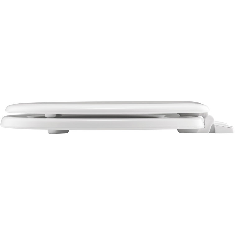 White Molded Wood Baby/Toddler Toilet Seat