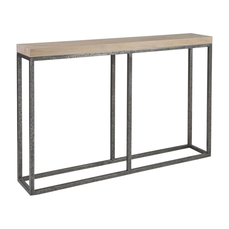 Barnyard Oak and Iron Rectangular Console Table