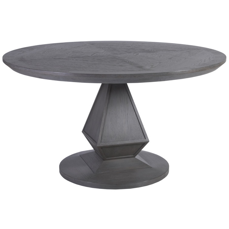Appellation Transitional Gray Wood 54" Round Dining Table
