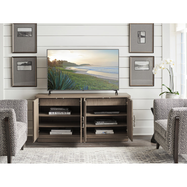 Grove Park 62" Dove Gray Ash Media Console with Storage
