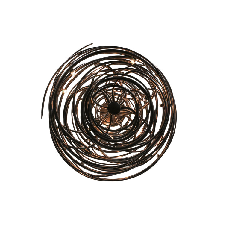 Cyclone Bronze 20-Light Geometric Chandelier