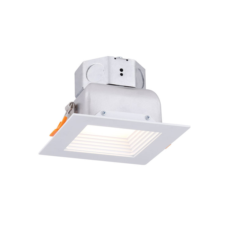 4-Inch White Aluminum LED Recessed Lighting Kit