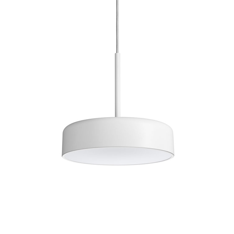 White Acrylic LED Pendant Light with Opaque Diffuser