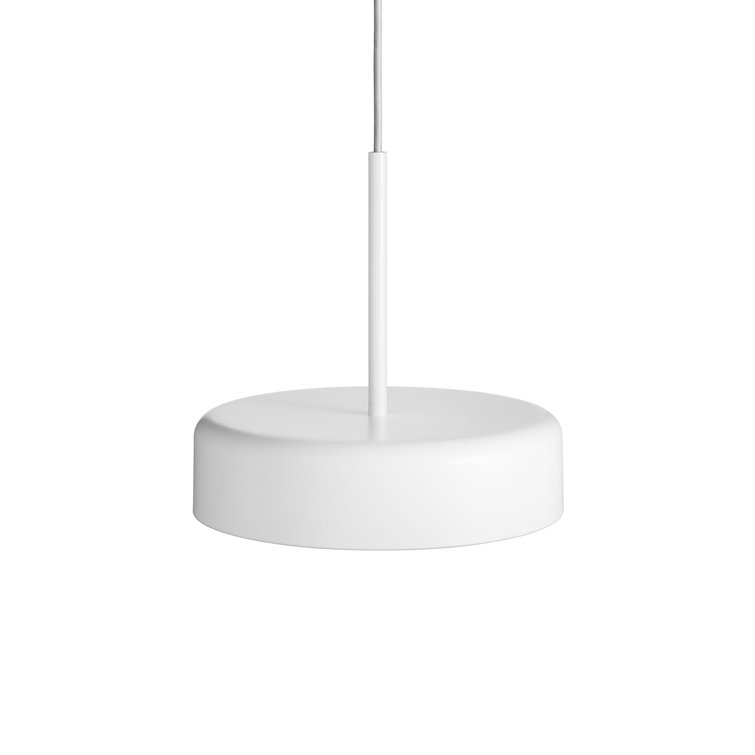 White Acrylic LED Pendant Light with Opaque Diffuser