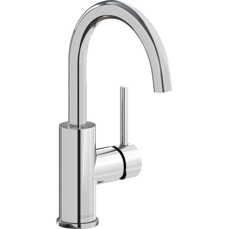 Elkay Avado Chrome Single Hole Bar Faucet with Pull-out Spray